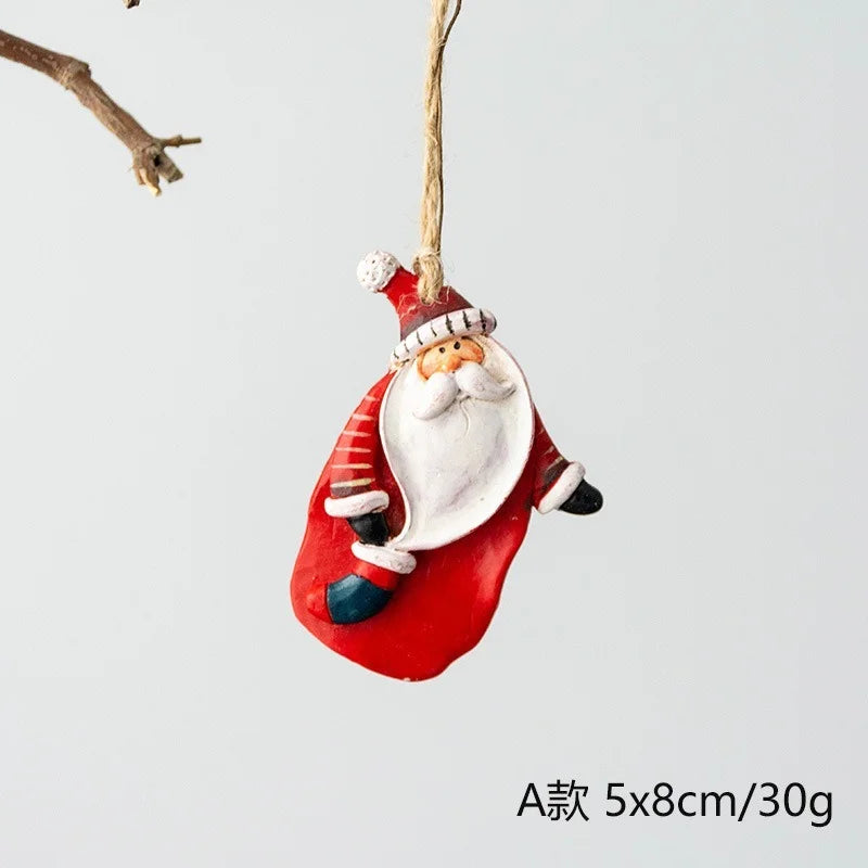 2022 Christmas Tree Decorations Christmas Resin Pendant Ornaments Home Decor DIY Kids Toys Gifts DIY Handmade Jewelry