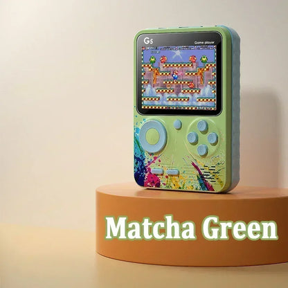 Retro G5 Portable Handheld Game Console 3 0Inch Screen 500 Classic Games Macaron Color 1020mAH Rechargeable Battery Gamepad