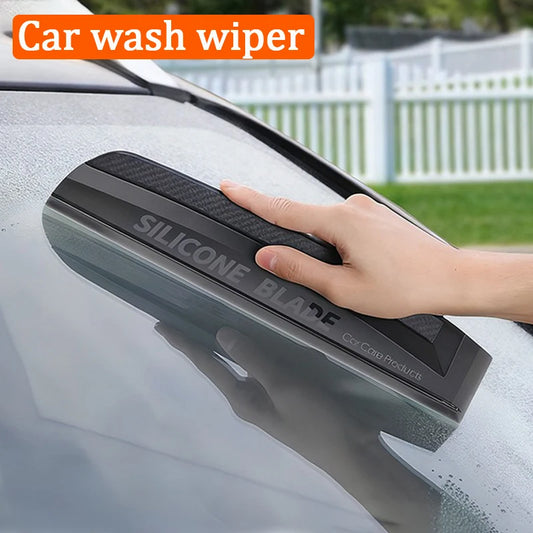 Car Wash Wiper Snow Scraper Flexible Silicone Blade Water Squeegee Auto Dry Tool Scratch Free Cleaning Accessories for Vehicles