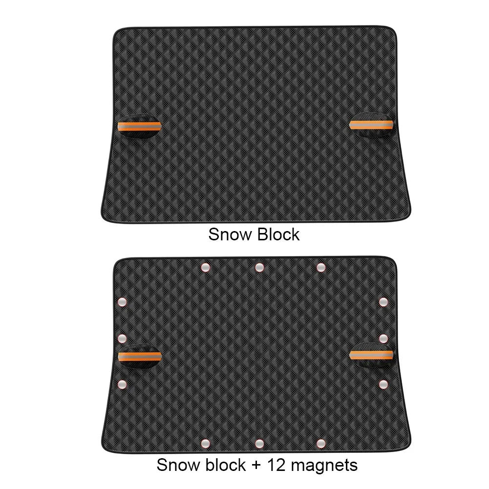 Winter Car Window Snow Cover Large Size Magnetic Car Windshield Snow Cover Anti Freeze Snow Windshield Covers Glass Sun Visor