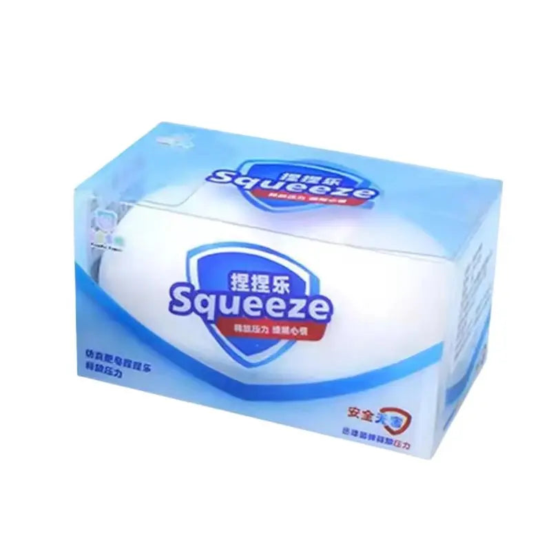 Squishy Soap Stress-Relief Fidget Toy Soft Simulated Soap Squeeze Toy Anti-Anxiety Slow Rebound Relaxing Toy Decompression Gift