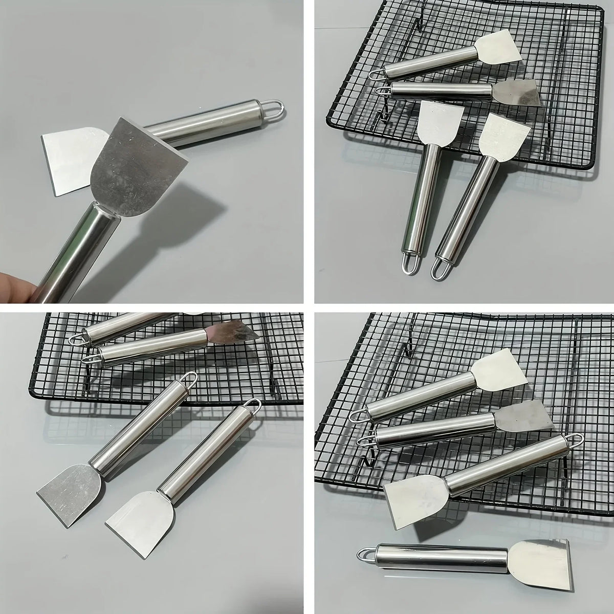 Versatile Cleaning Scraper Durable Metal Glue Remover Snow Shovel for Kitchen, Bathroom and Home Use