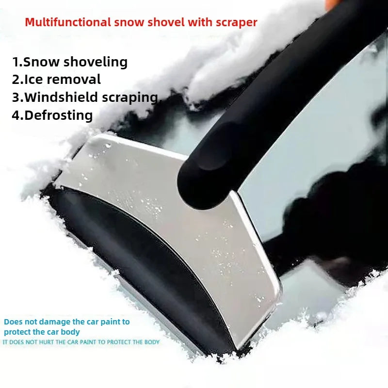 TOFAR Car Windshield Snow Shovel Ice Scraper Winter Window Glass Snow Removal Shovel Scraping Tool Durable Car Cleaning Tool