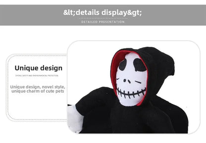 Halloween Pet Dog Costume Skeleton Reaper Rider Style Dog Cosplay Clothes Funny Riding Outfit Medium Large Dogs Party Dress‑up