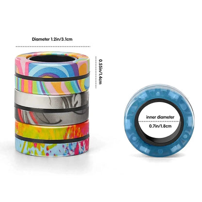 3-Piece Magnetic Ring Fidget Set – Pocket Spinner Toy