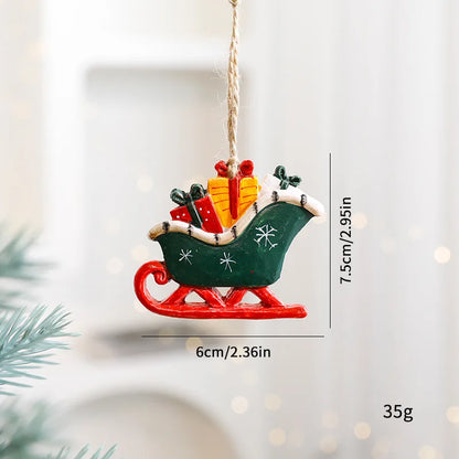 Christmas Tree Decorations Christmas Resin Pendant Ornaments Home Decor DIY Gifts DIY Handmade Jewelry