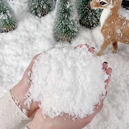 100g Artificial Snow Flakes, Fake Snow for Christmas Decor & Winter Crafts