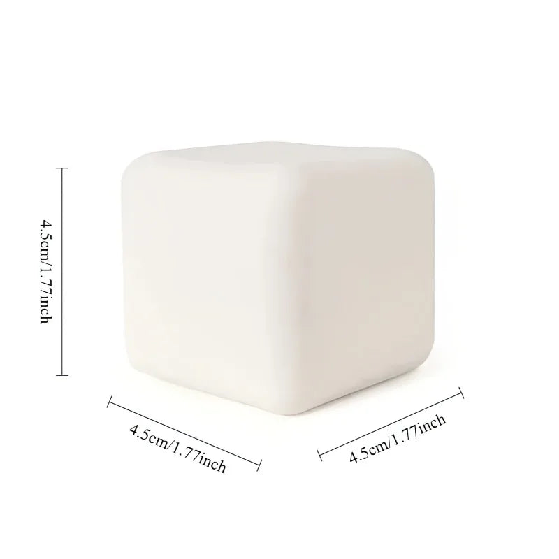 Squishy Milk White Tofu Squeeze Toy Cute White Square Sensory Stress Relief Fidget Toys Dough Ball Gifts for Adults Best Gift