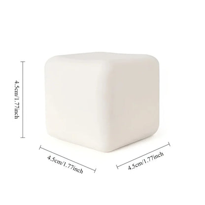Squishy Milk White Tofu Squeeze Toy Cute White Square Sensory Stress Relief Fidget Toys Dough Ball Gifts for Adults Best Gift