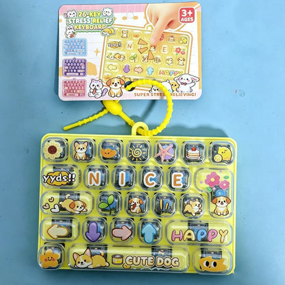 Mini Keyboard Fidget Clicker – 26-Key Pocket Toy