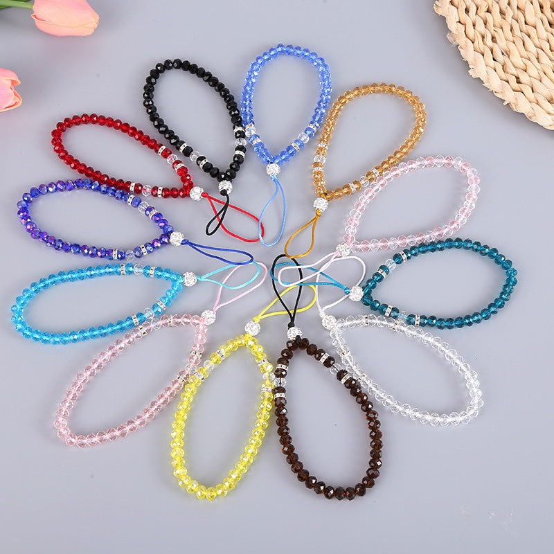 Crystal Phone Wrist Strap