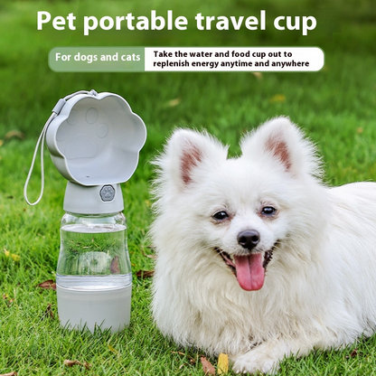 2-in-1 Portable Dog Water & Snack Bottle