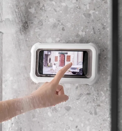 Waterproof Shower & Kitchen Phone Holder