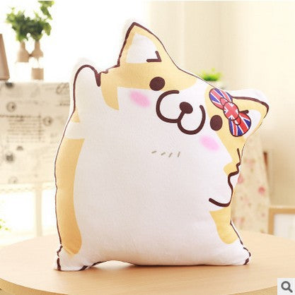 Corgi Expression Plush Pillow