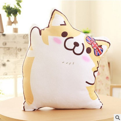 Corgi Expression Plush Pillow