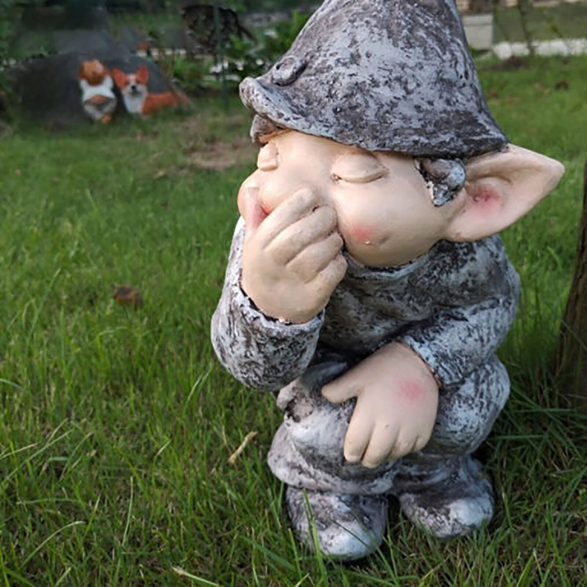 Mini Mischievous Gnome Figurine