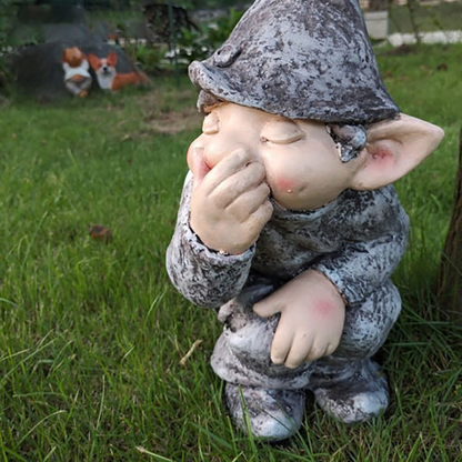 Mini Mischievous Gnome Figurine