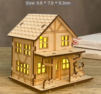 DIY Miniature Dollhouse with LED Light