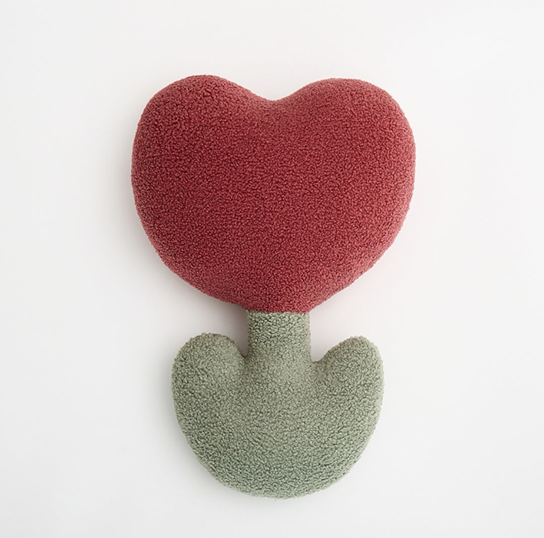 Teddy Plush Flower Pillow