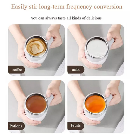 Magnetic Rechargeable Self-Stirring Mug