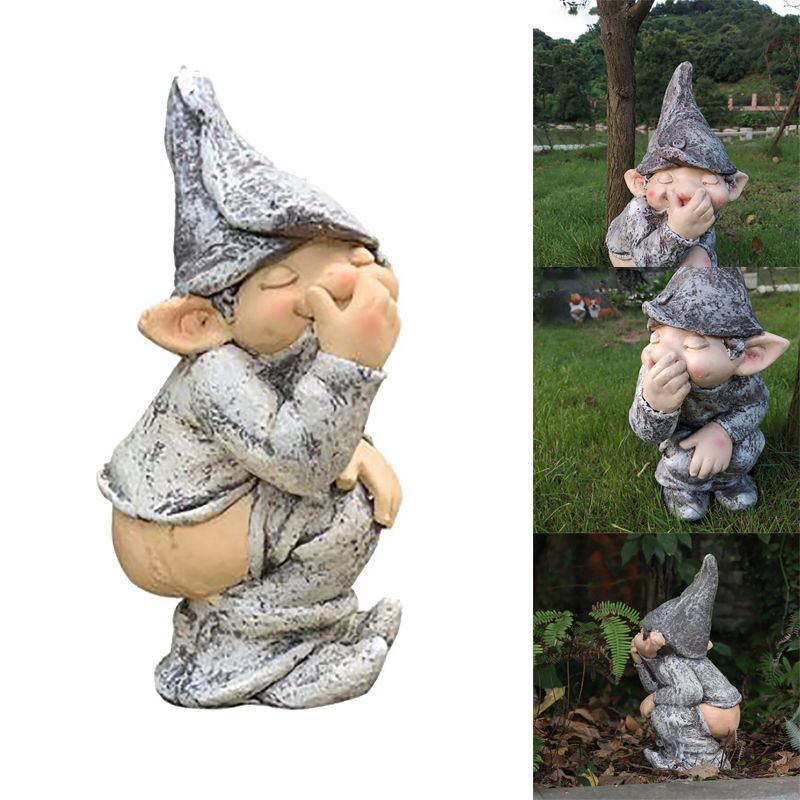 Mini Mischievous Gnome Figurine