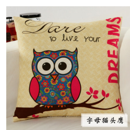 Cartoon Cat Cushion with Pillow Core
