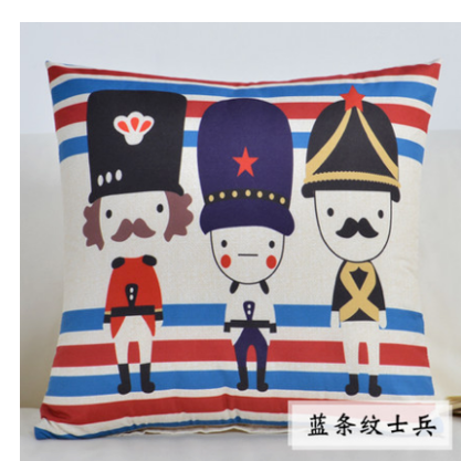 Cartoon Cat Cushion with Pillow Core