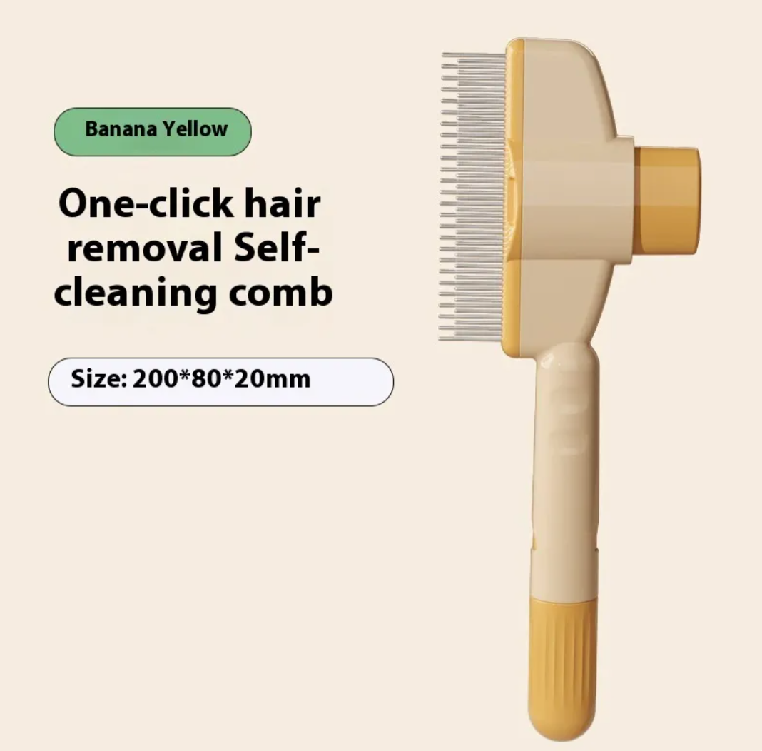Self-Cleaning Pet Grooming Brush for Dogs & Cats