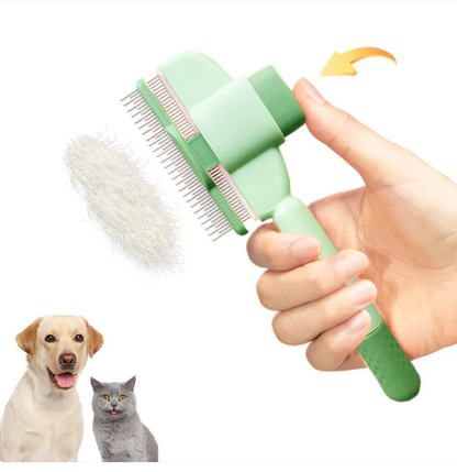 Self-Cleaning Pet Grooming Brush for Dogs & Cats