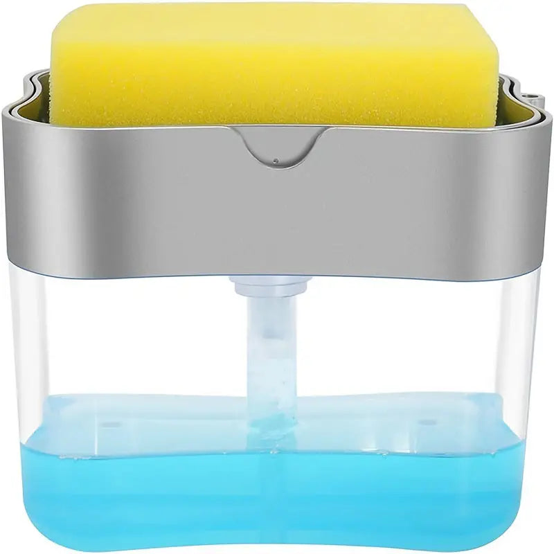 Kitchen Soap Dispenser with Sponge Holder
