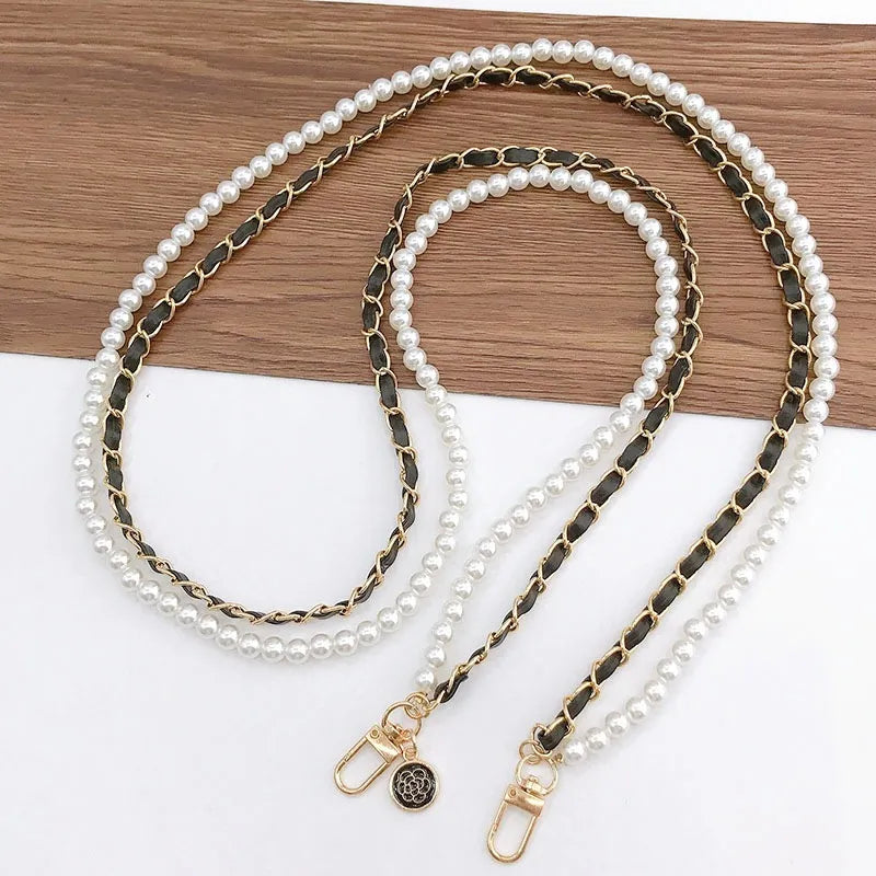 Faux Pearl Crossbody Phone Chain