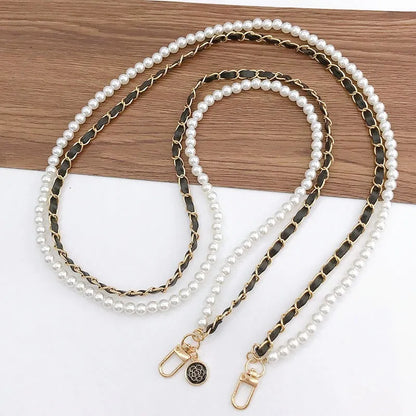 Faux Pearl Crossbody Phone Chain