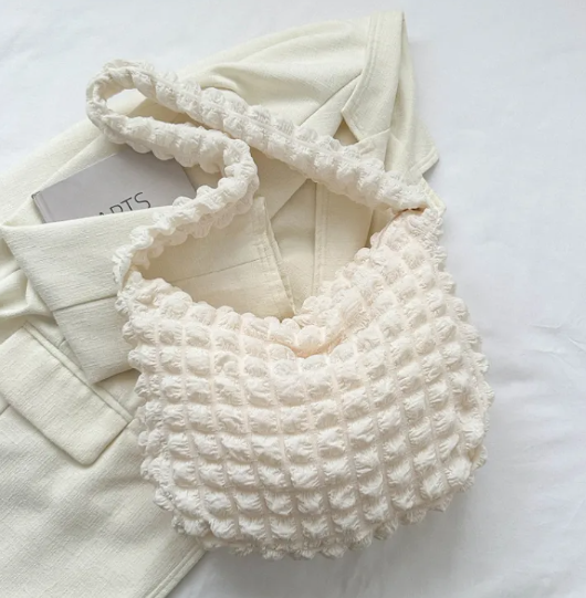 Pleated Cloud Shoulder Bag