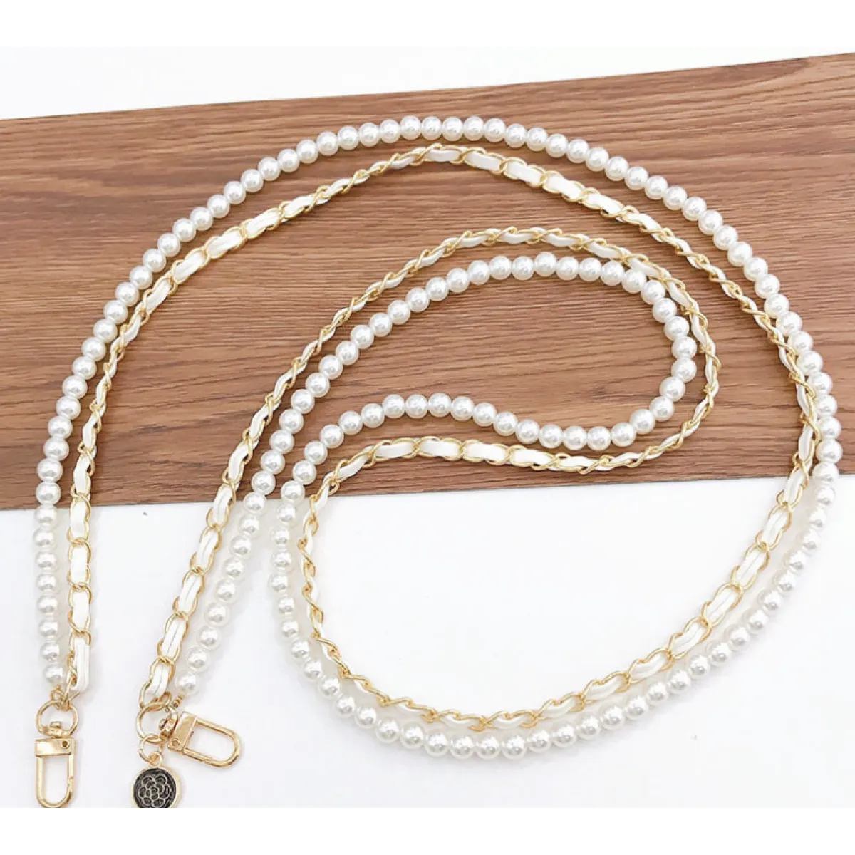 Faux Pearl Crossbody Phone Chain