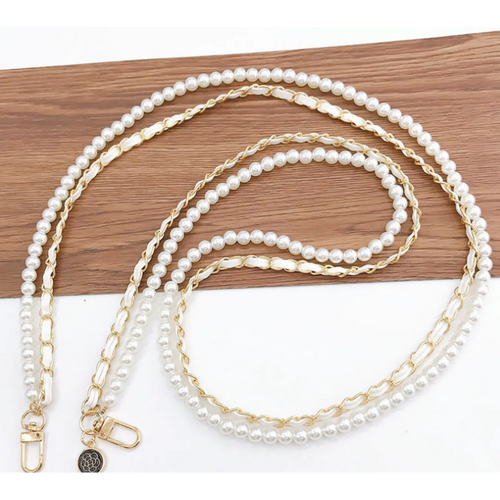 Faux Pearl Crossbody Phone Chain