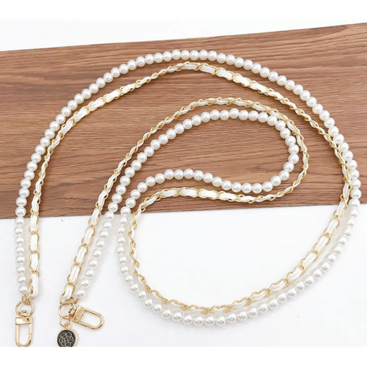 Faux Pearl Crossbody Phone Chain