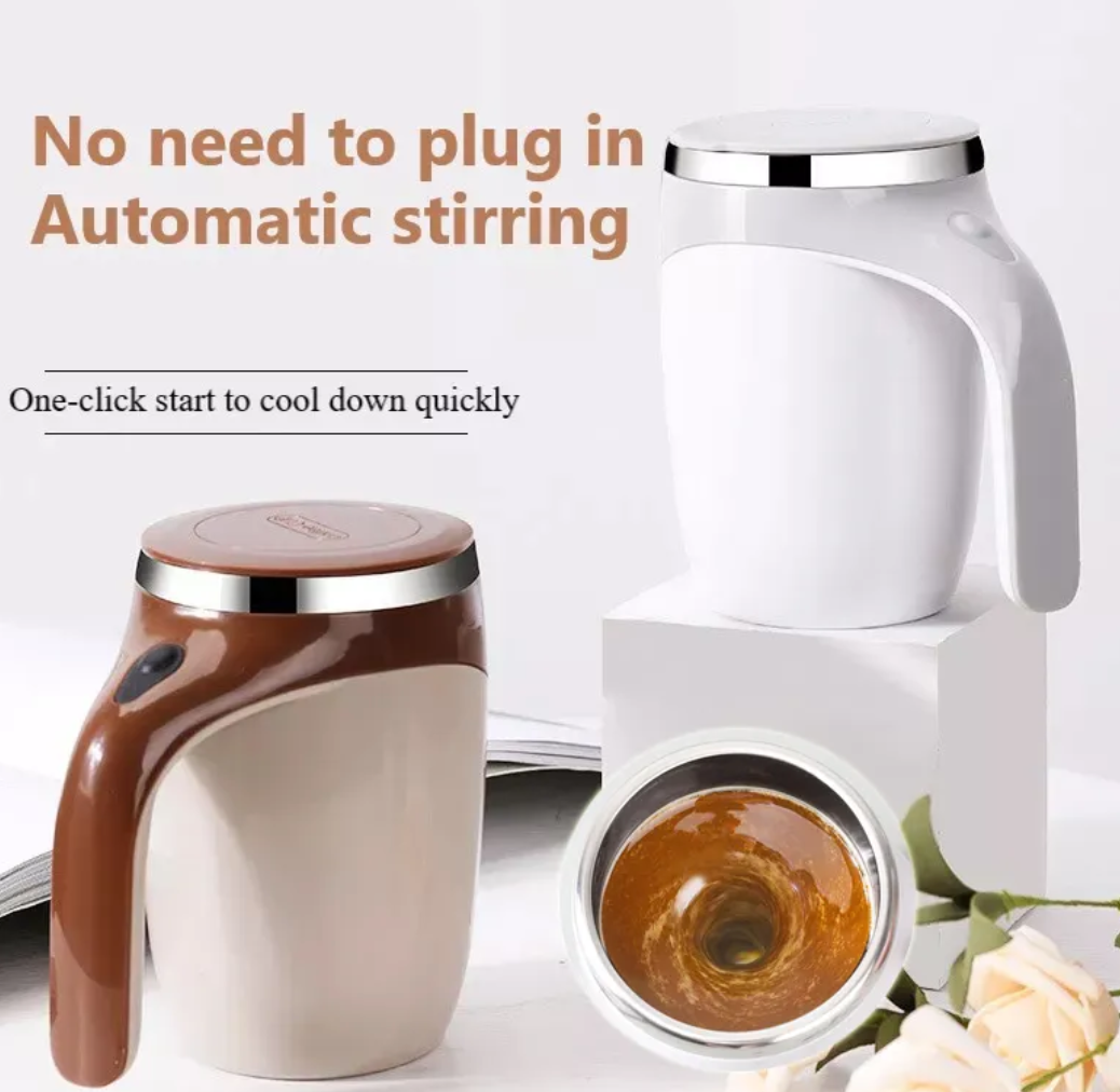 Magnetic Rechargeable Self-Stirring Mug