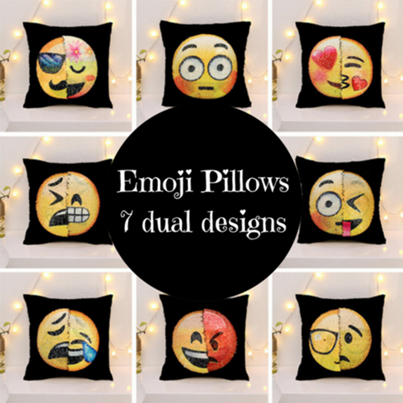 Emoji Expression Cushion Covers