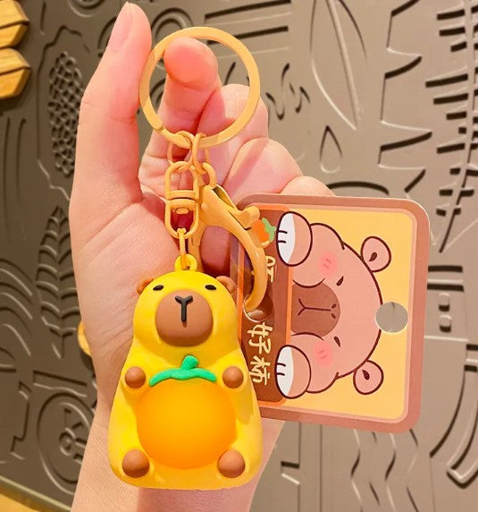Glow-in-the-Dark Capybara Keychain