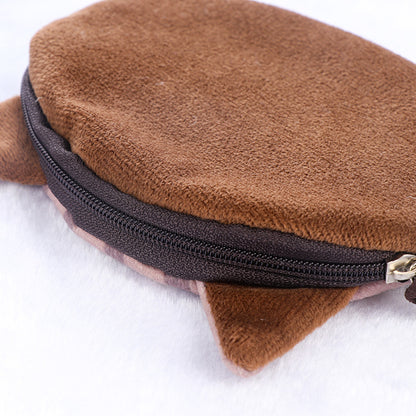 3D Cat Face Mini Coin Purse