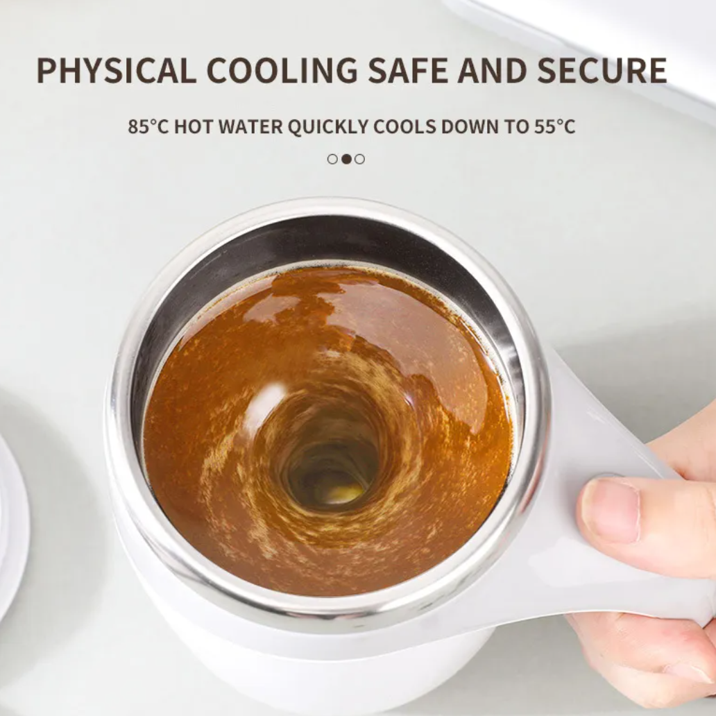 Magnetic Rechargeable Self-Stirring Mug