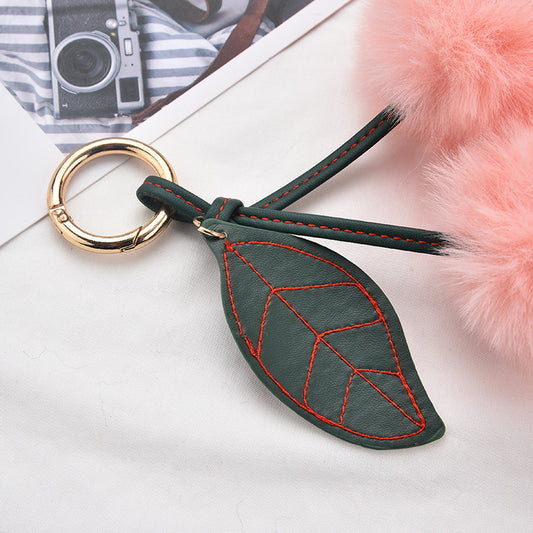 Fluffy Cherry Pom-Pom Bag Charm
